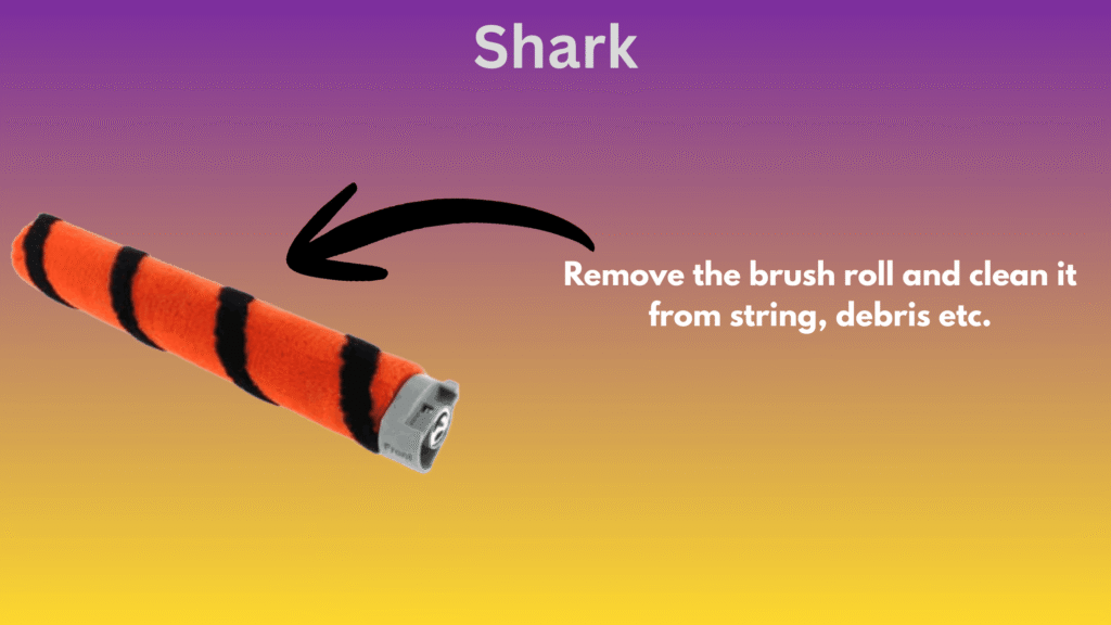 Hair clogged brush roll causing Shark vacuum to stop fix