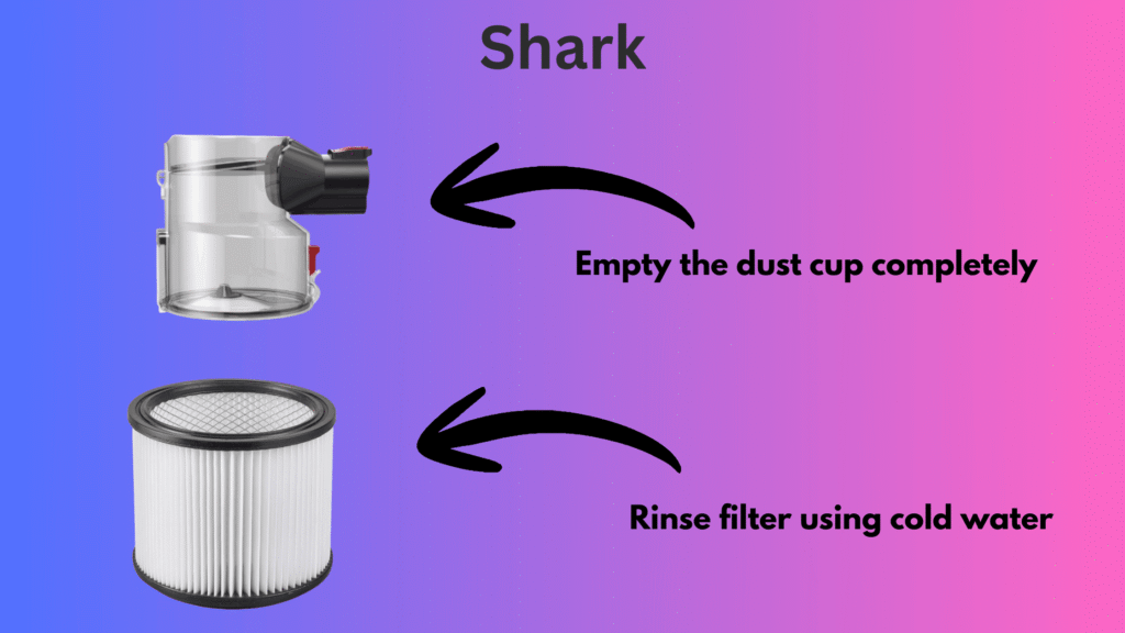 cleaning shark cordless vacuum filter to fix weak suction guide