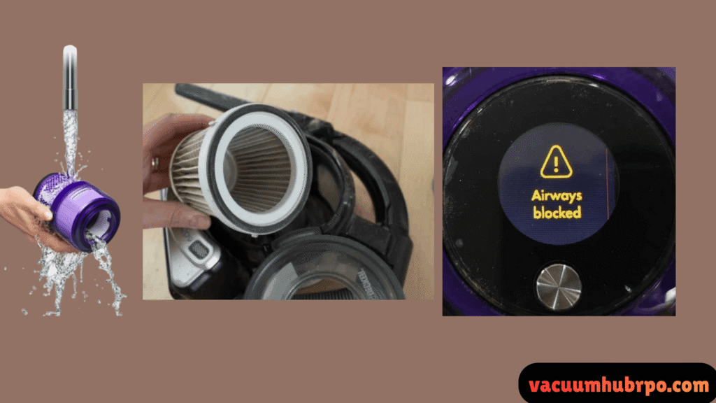 Cleaning Shark vacuum filters to fix battery drain issues