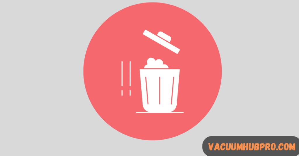 check the cyclone chamber dust bin of vacuum